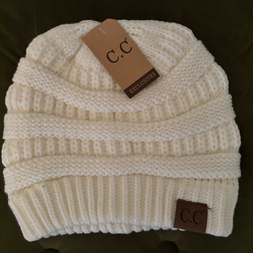 C.C. Exclusives Cable Knit Beanie